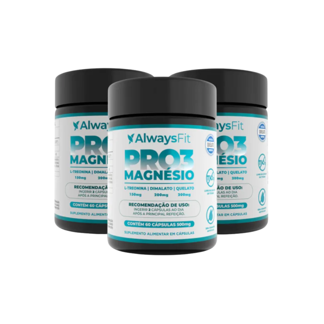 Pro3 Magnésio - Vitalidade, Corpo e Mente